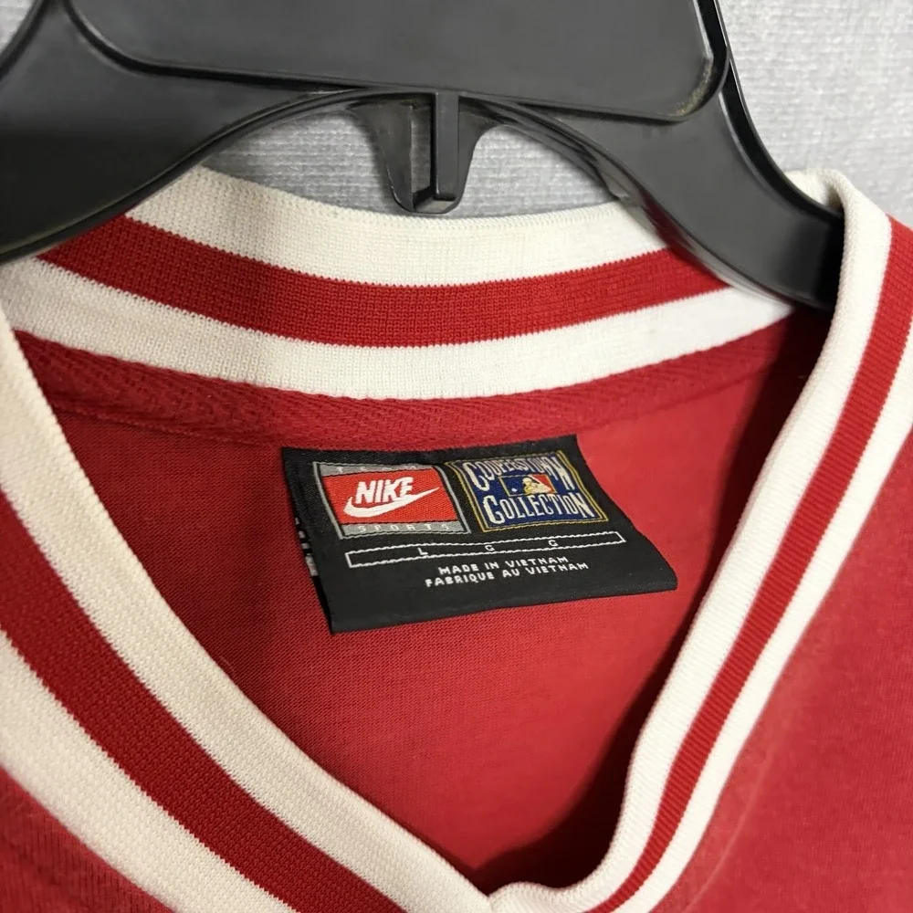 Cincinnati Reds Cooperstown Collection Nike Men's Size L Jersey Shirt Pullover